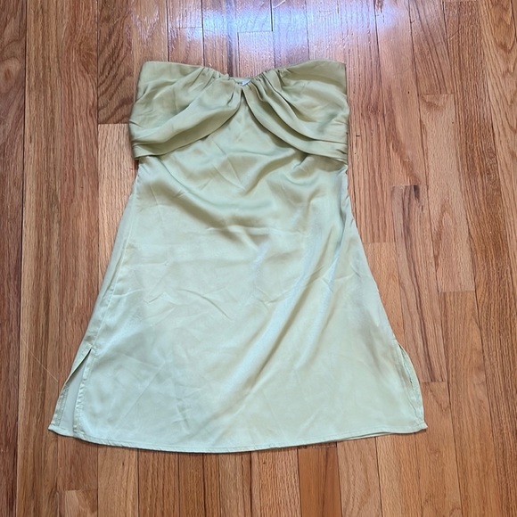 Princess Polly Irena strapless mini dress green - Picture 2 of 7